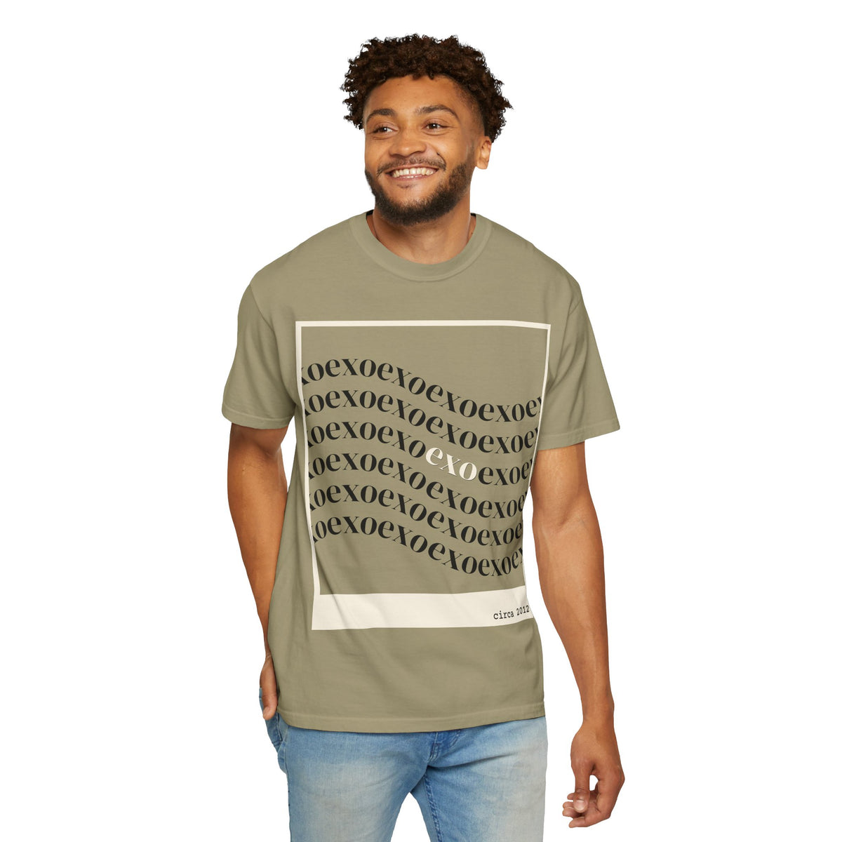 EXO Graphic Tee with Silhouette Back