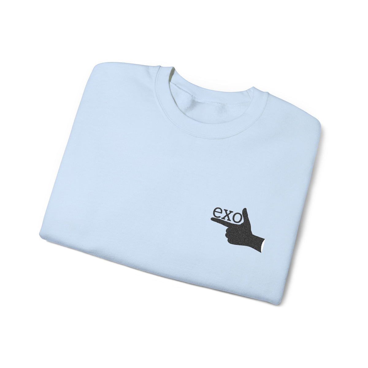 EXO-L Hand Sweatshirt Black Hand | Embroidered