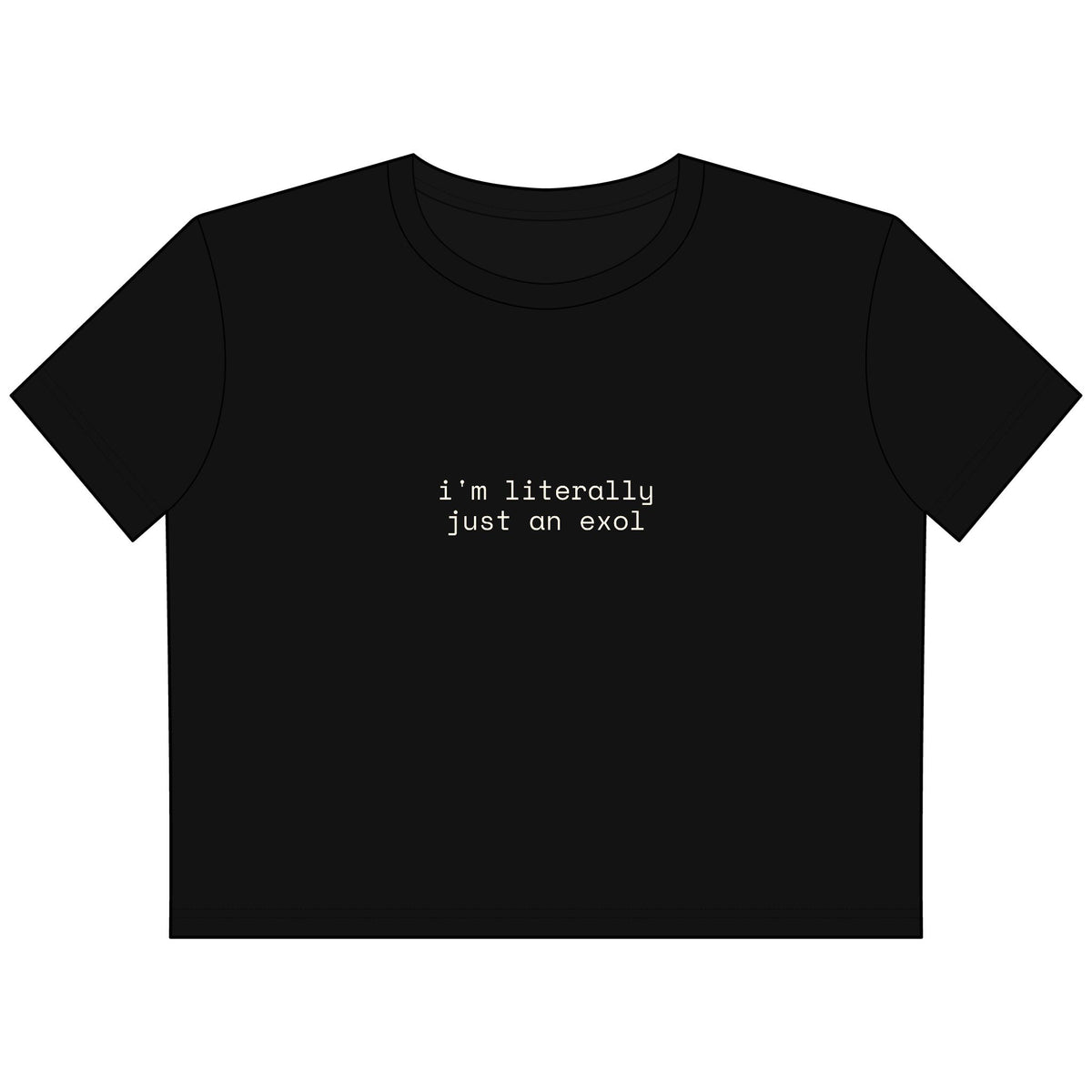 Just an EXOL Cropped Boxy Tee