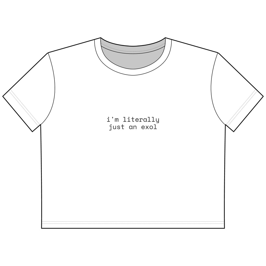 Just an EXOL Cropped Boxy Tee