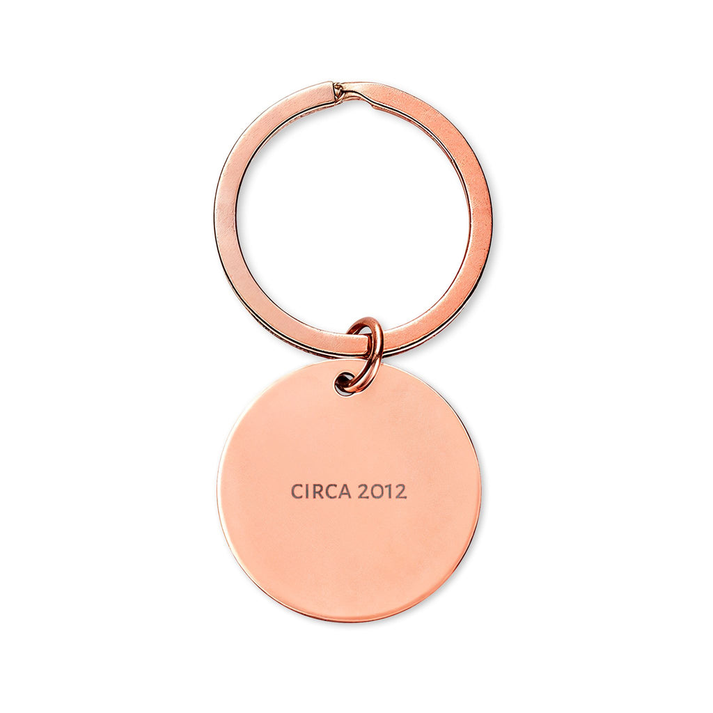 EXOL Stainless Steel Round Keychain