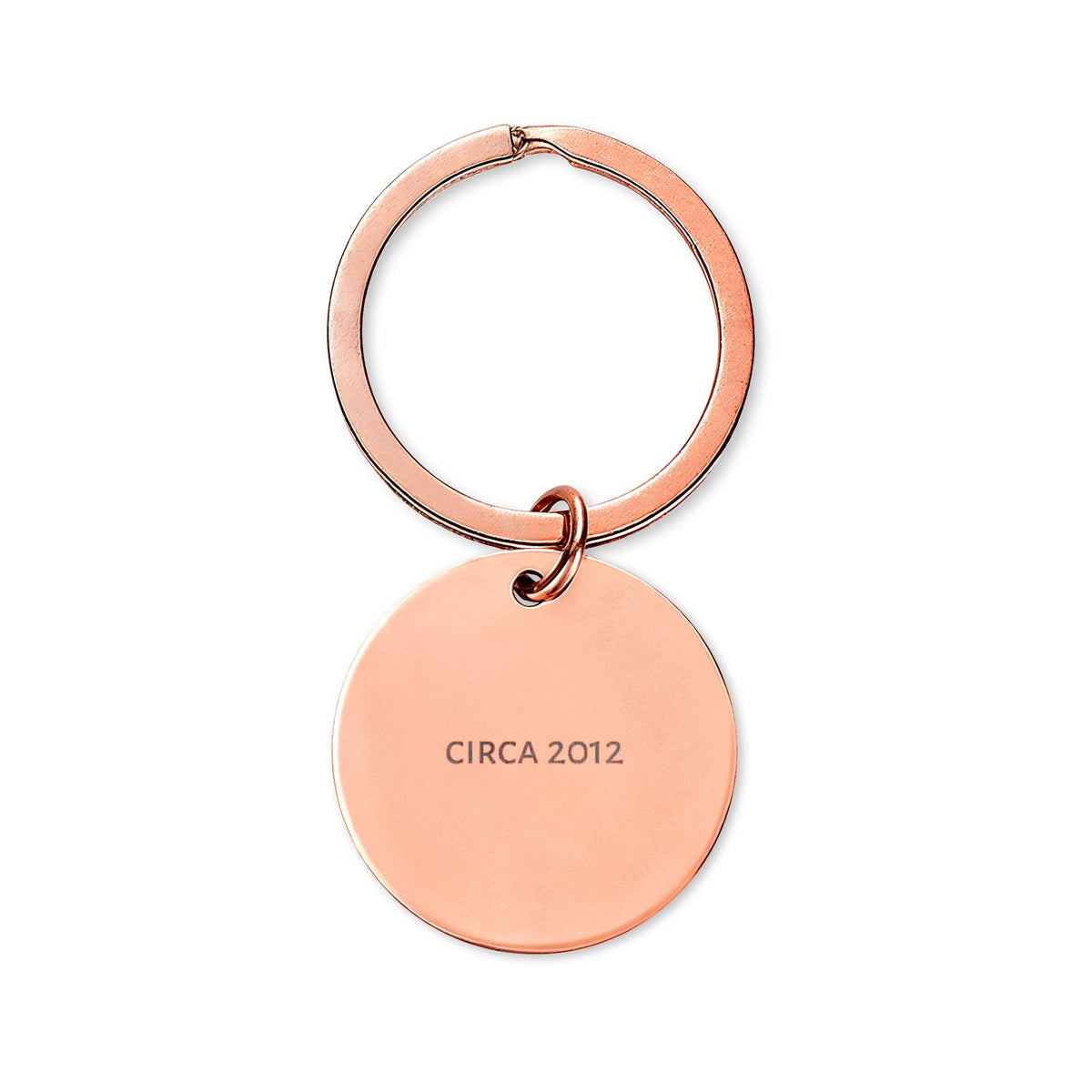 EXOL Stainless Steel Round Keychain